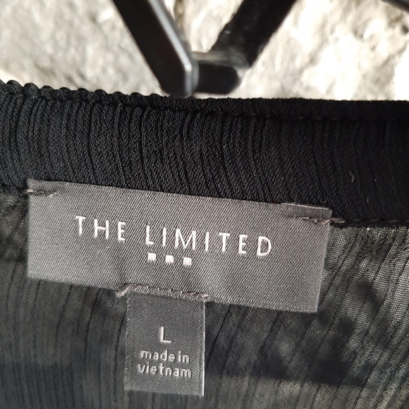THE LIMITED - Black sheer tunic for women - Size L - Picture 4 of 9